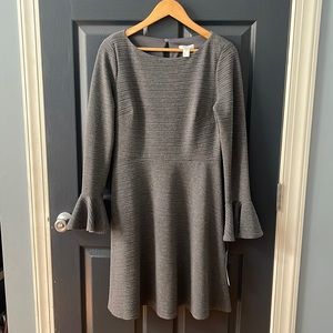 NWT London Times Gray l/s dress size 10